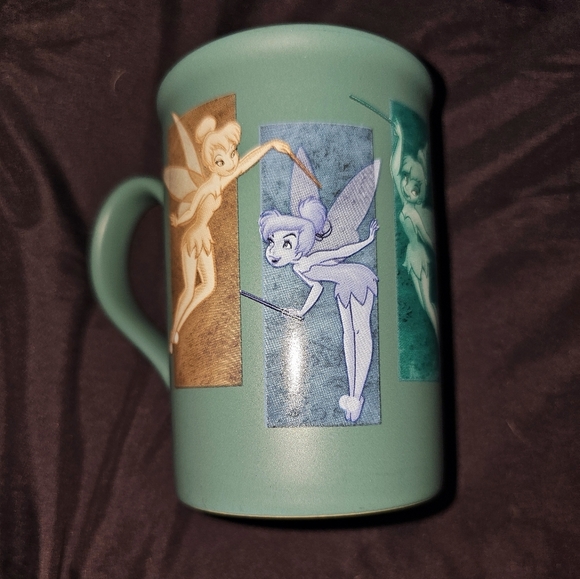 Walt Disney World Teal Tink Tinkerbell Ceramic Mug Disney Parks 12 oz - Picture 2 of 4